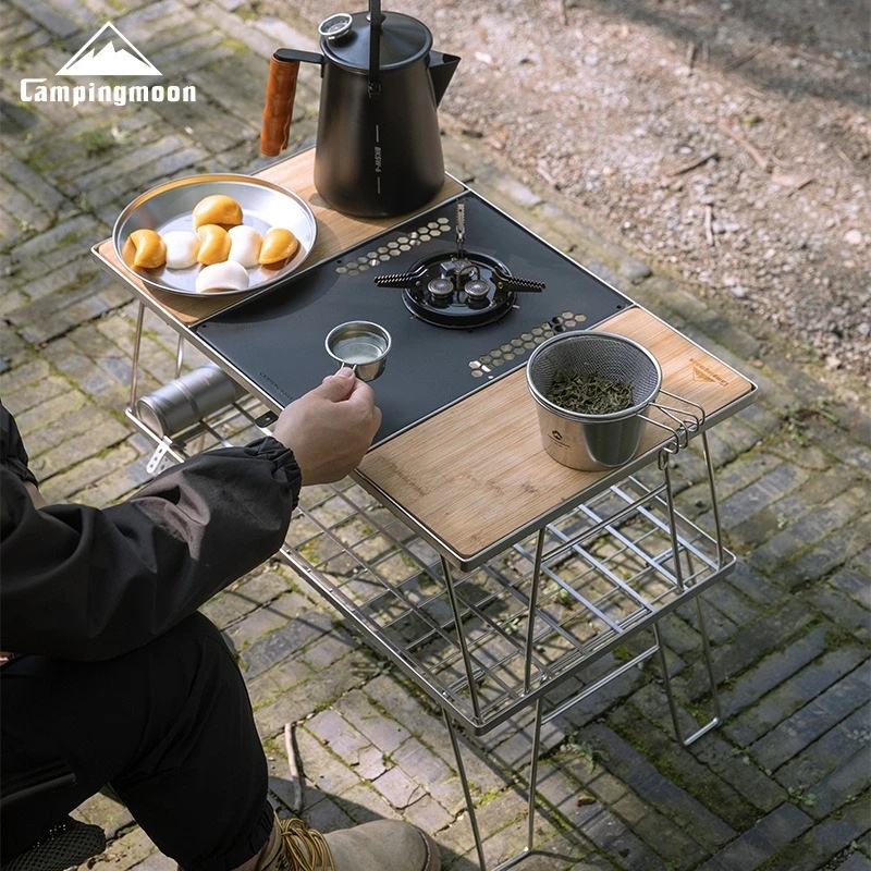 TRIMIX Portable Camping IGT Ko - Camping Cooking Table With Windshield review and price