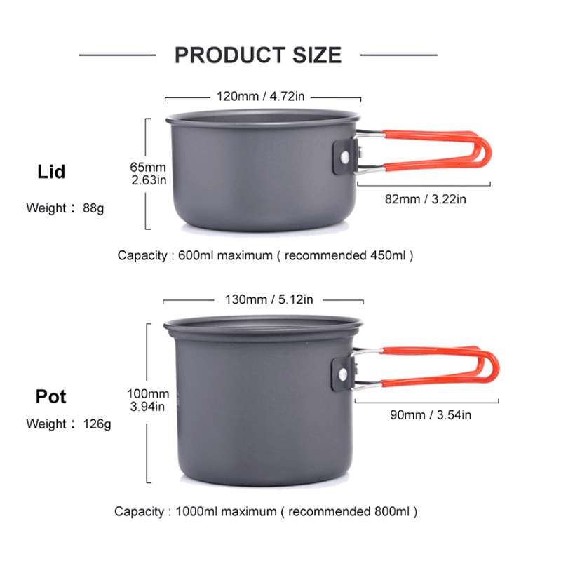 Widesea Camping Cooking Utensi - Quechua Camping Cooking Set review and price