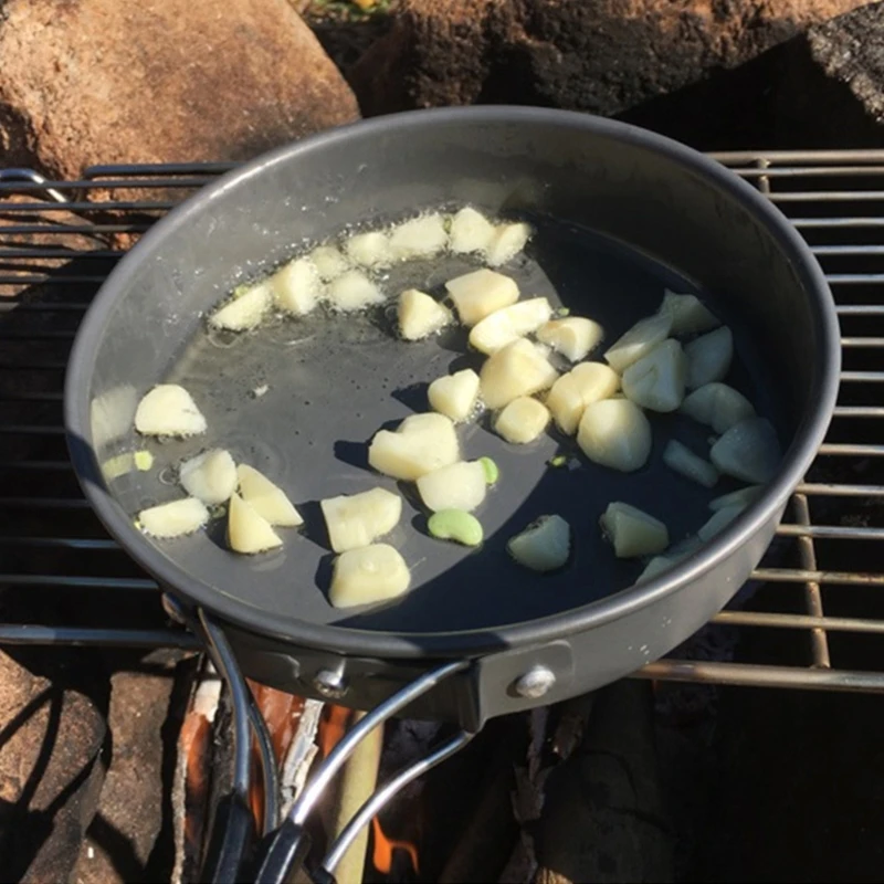 Portable Frying Pan with Stora - Camping Cooking Set Lightweight review and price