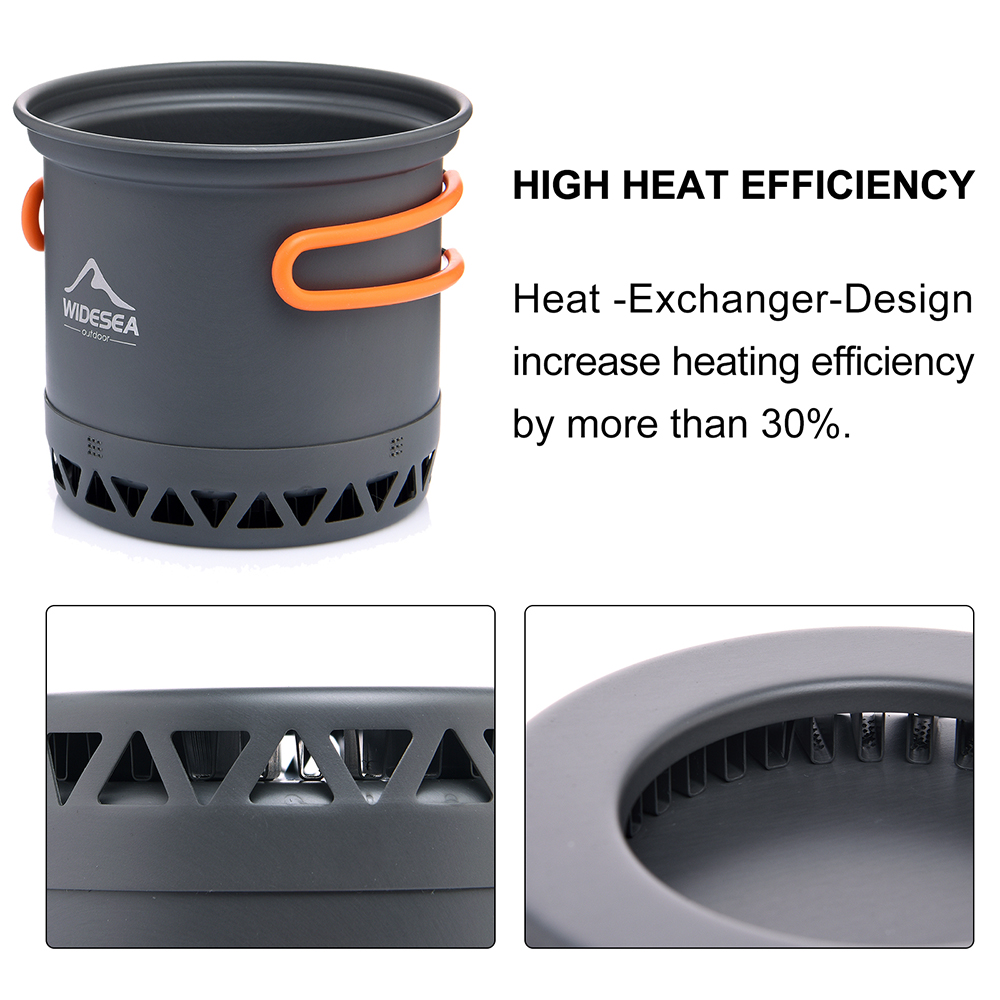 Widesea Camping Pot 1.3L 2.3L  - Quechua Camping Cooking Set review and price
