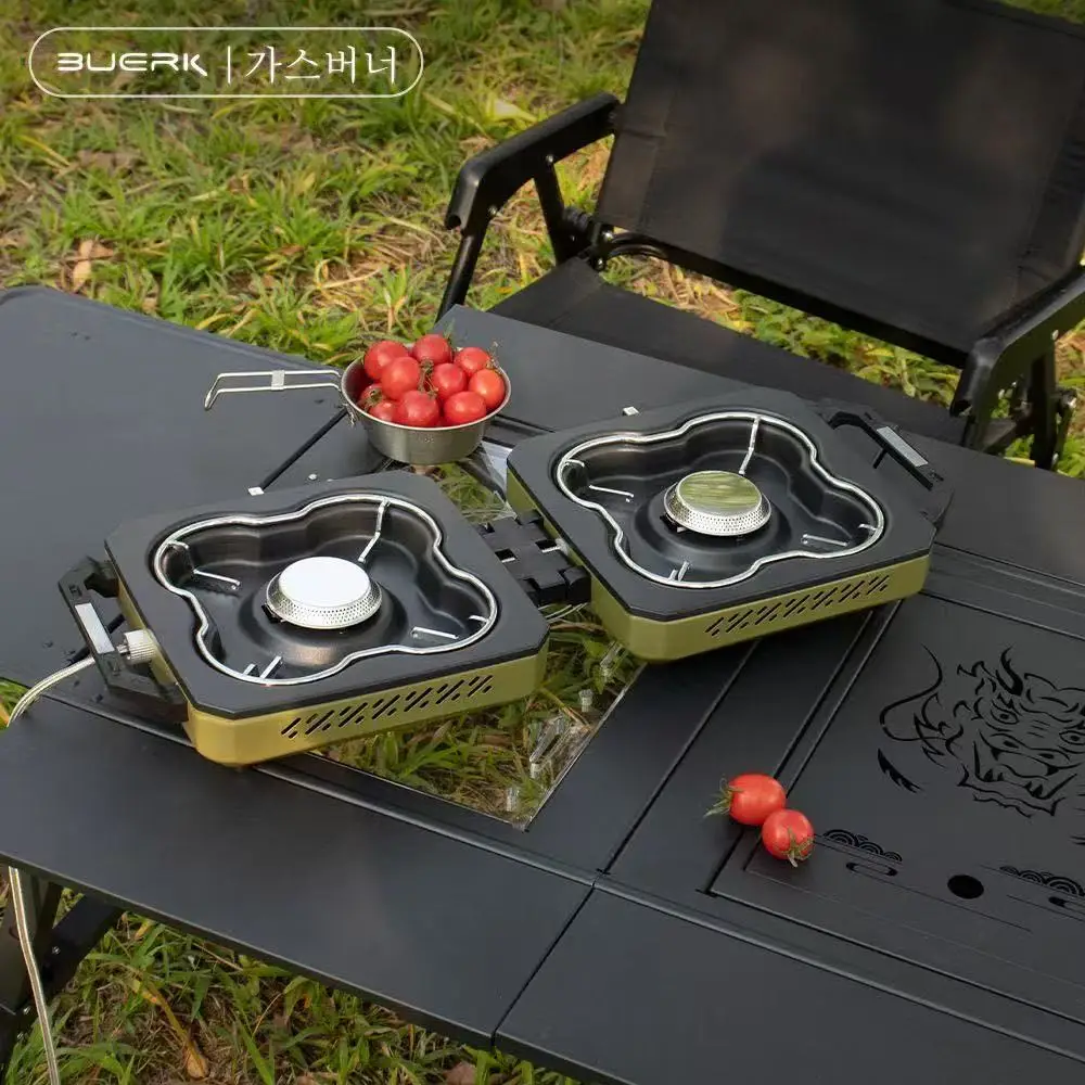BUERK Camping Stove Double Bur - Camping Double Cooking Stove review and price