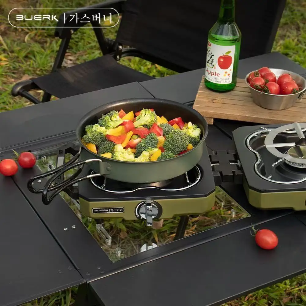 BUERK Camping Stove Double Bur - Camping Double Cooking Stove review and price
