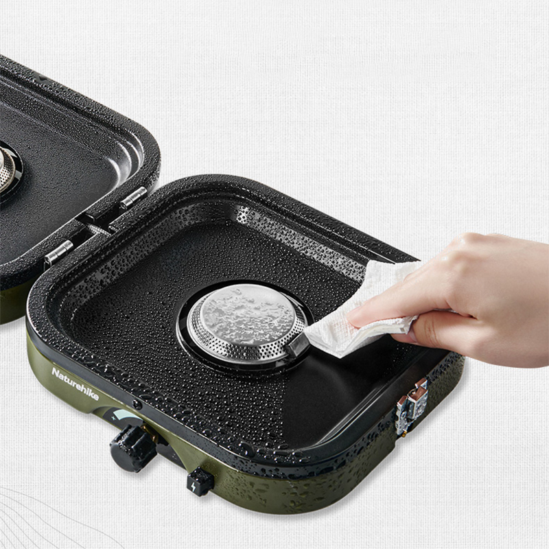 Folding Double Fire Gas Stove  - Camping Double Cooking Stove review and price
