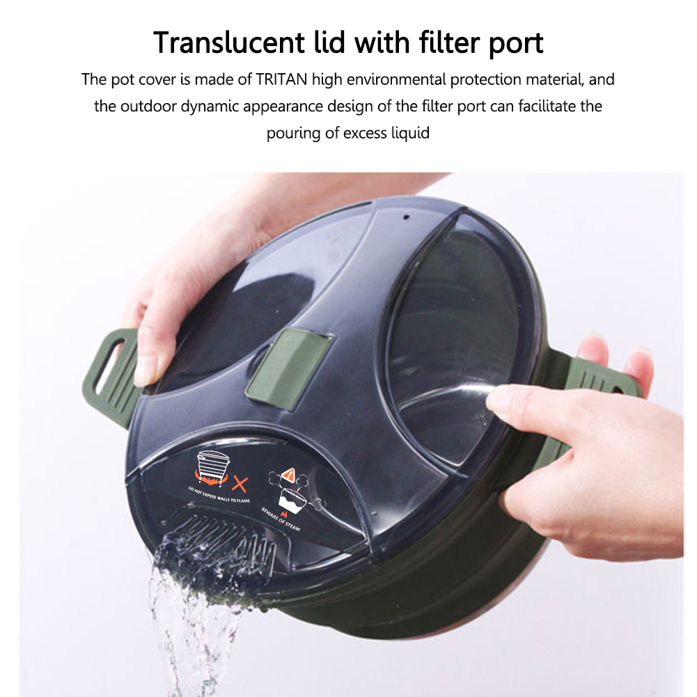 2.5L Silicone Folding Kettle C - Camping Cooking Hardware review and price