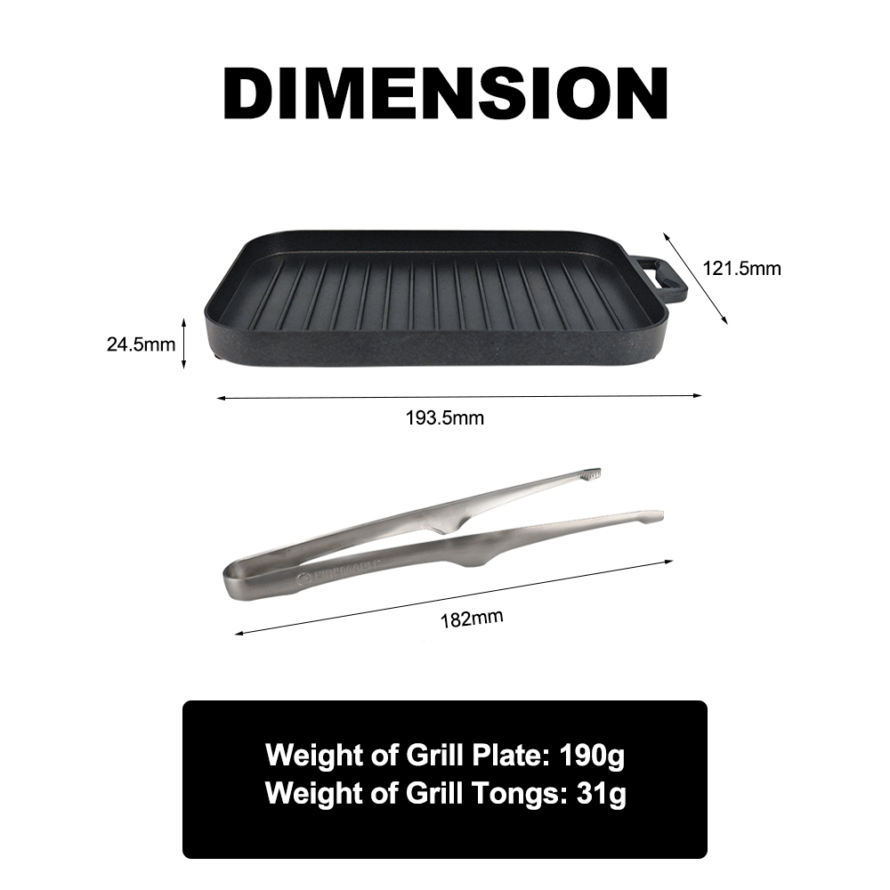 FireMaple Mini Grill Plate Set - Camping Cooking On Fire review and price