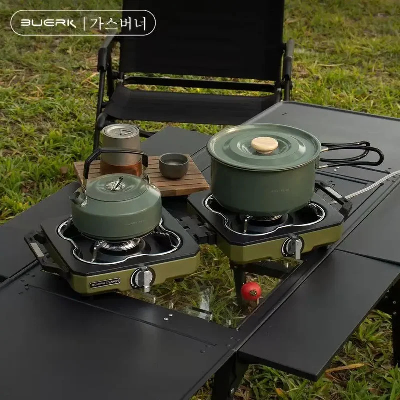 BUERK Camping Stove Double Bur - Camping Double Cooking Stove review and price