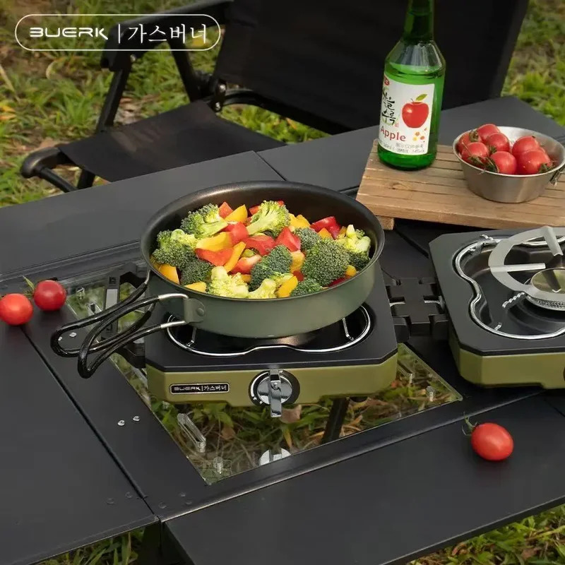 BUERK Camping Stove Double Bur - Camping Double Cooking Stove review and price