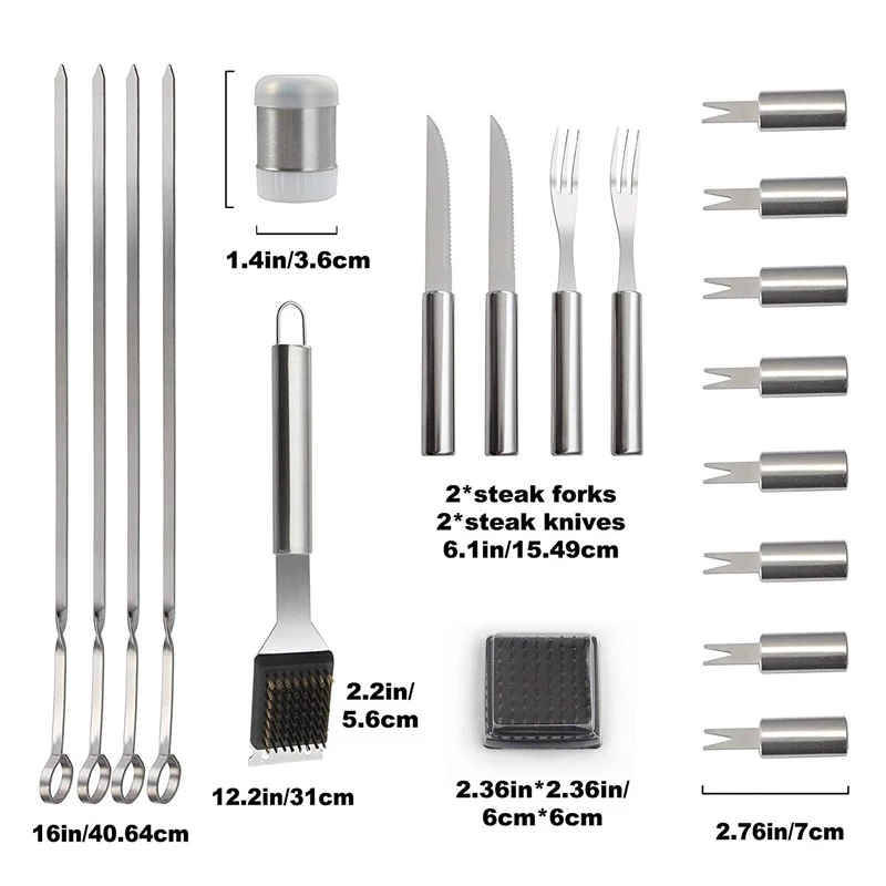 BBQ Tools Set Barbecue Grillin - Quechua Camping Cooking Set review and price