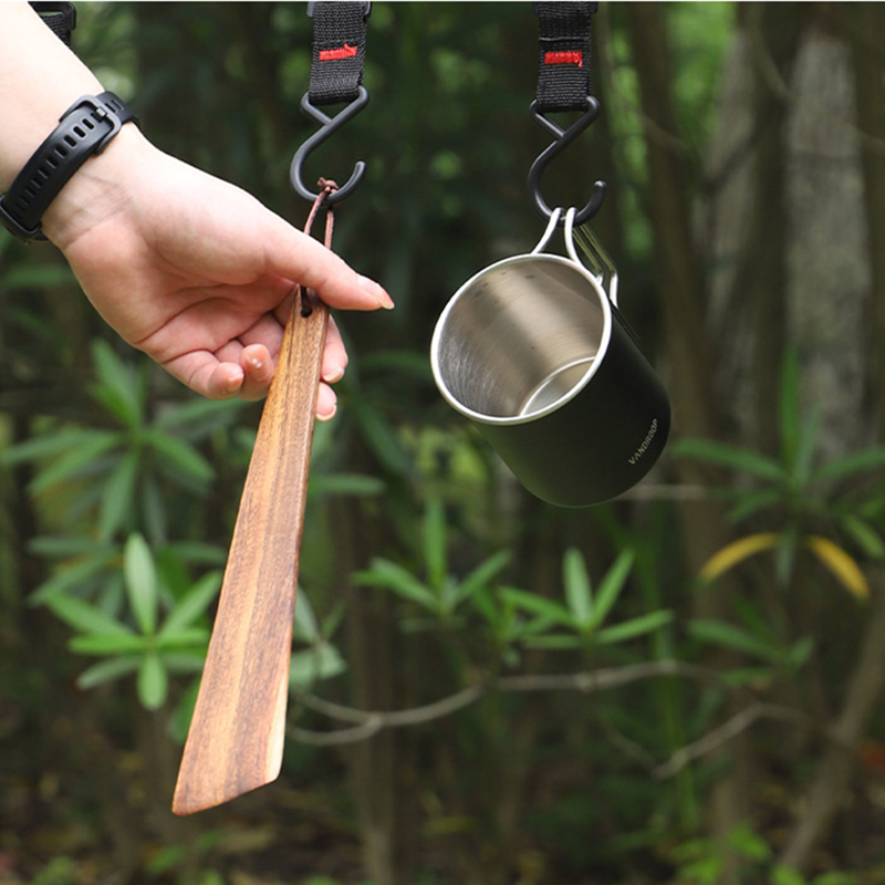 Wooden Spatula Portable Turner - Camping Cooking Hardware review and price