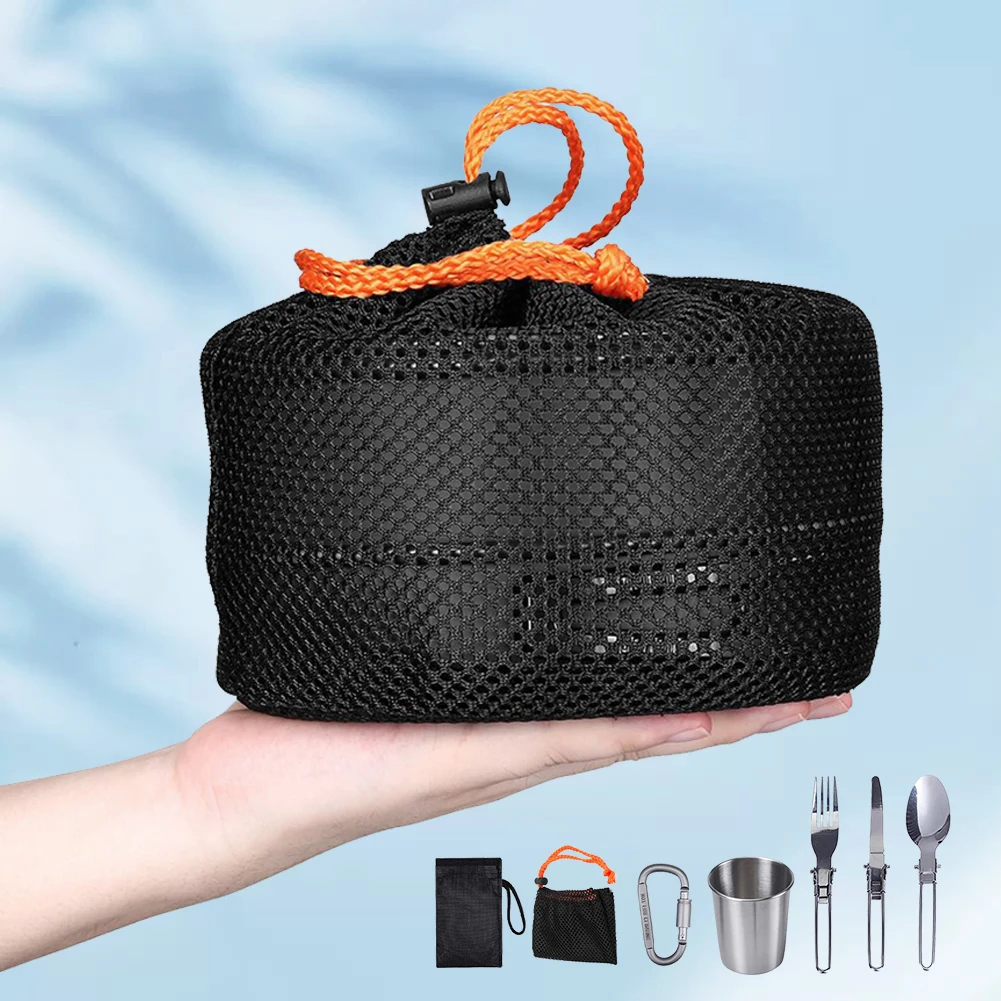 Camping Cookware Kit Kettle Po - Camping Cooking Set Lightweight review and price