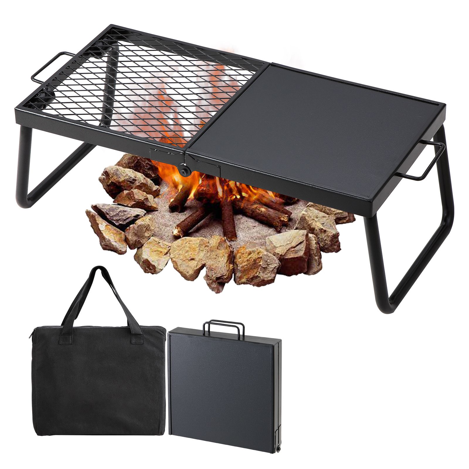 Folding Campfire Grill, Heavy  - Camping Cooking Open Fire review and price