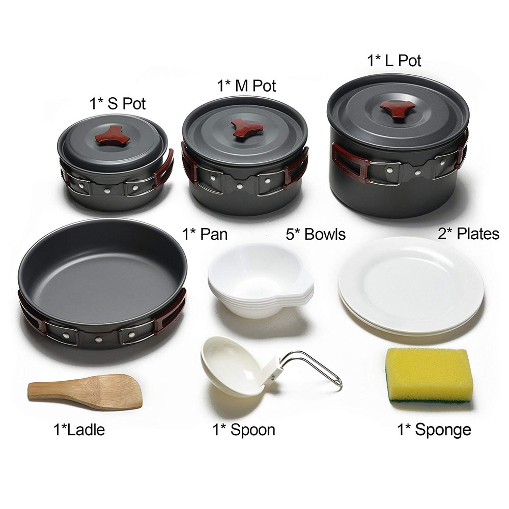 Outdoor Camping Cookware Kit N - Camping Cooking Hardware review and price