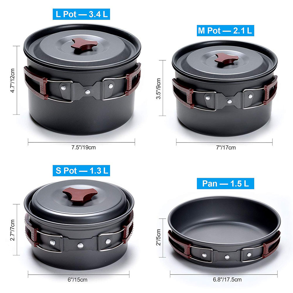 Outdoor Camping Cookware Kit N - Camping Cooking Hardware review and price